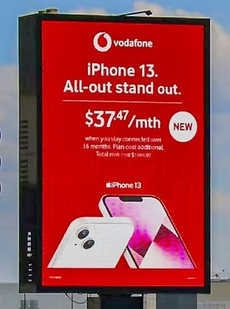 Outdoor advertising billboard